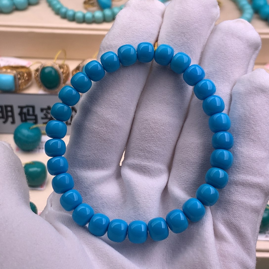 绿松石珠宝奇石未镶嵌爱****山