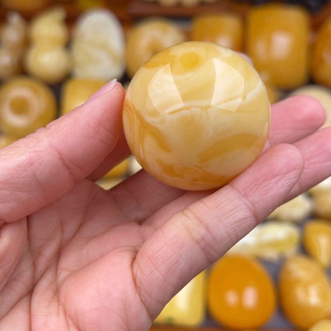 琥珀裸石未镶嵌纯天然琥珀蜜蜡无优化