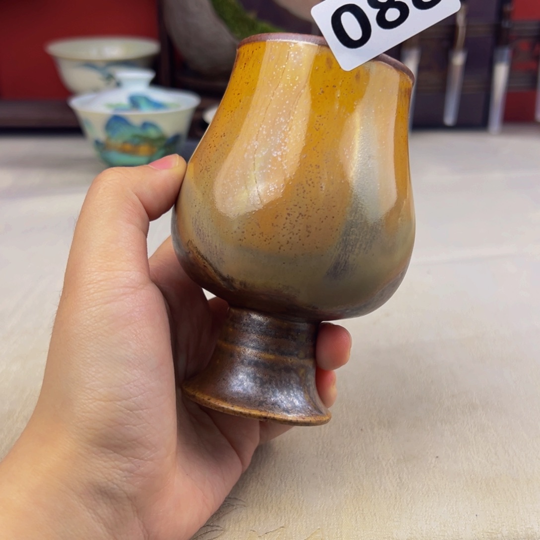 杯子纯手工柴烧主人杯