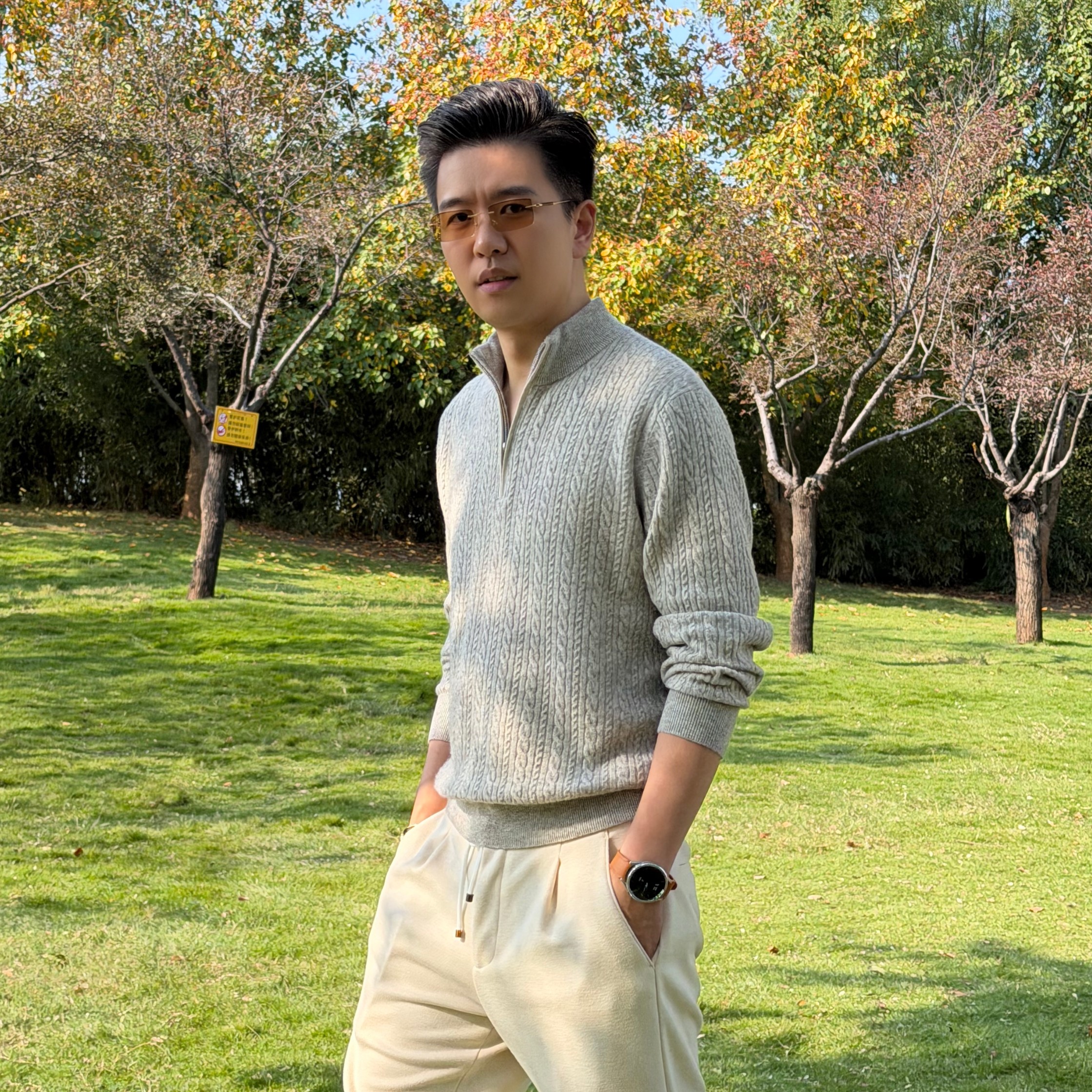 TOM FFIOR【L*P-2w+】锁暖蓄热！羊毛牦牛绒拉链半高领针织衫250701