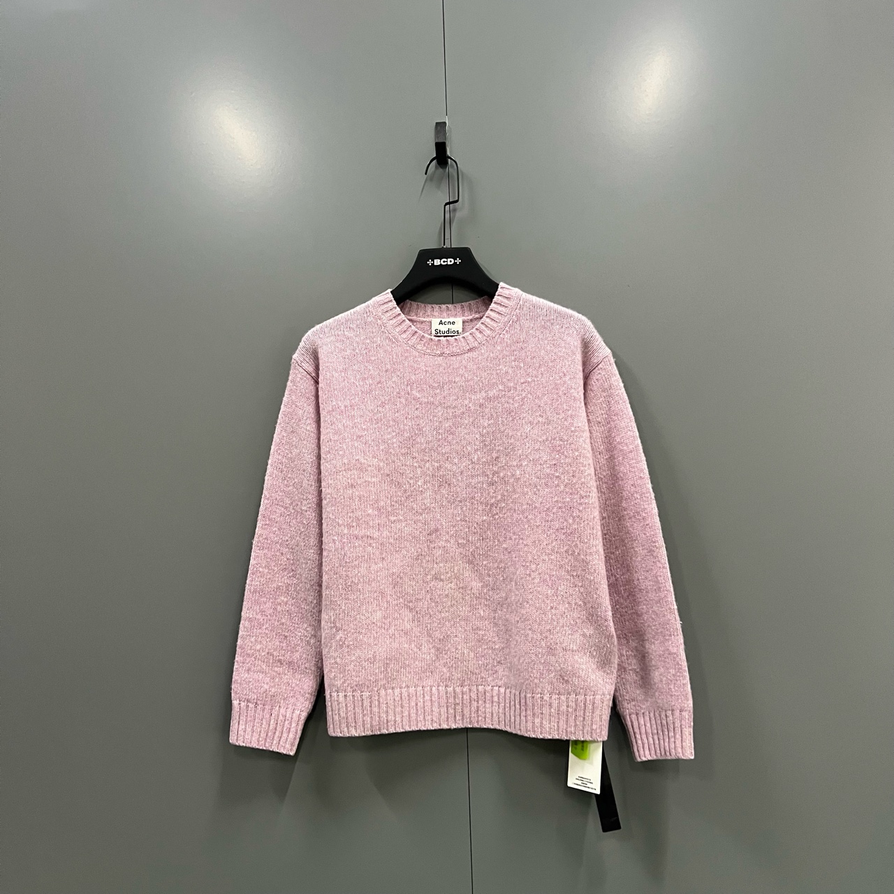 95新 Acne studio tt7 粉色圆领针织衫 XS码/95新/605696