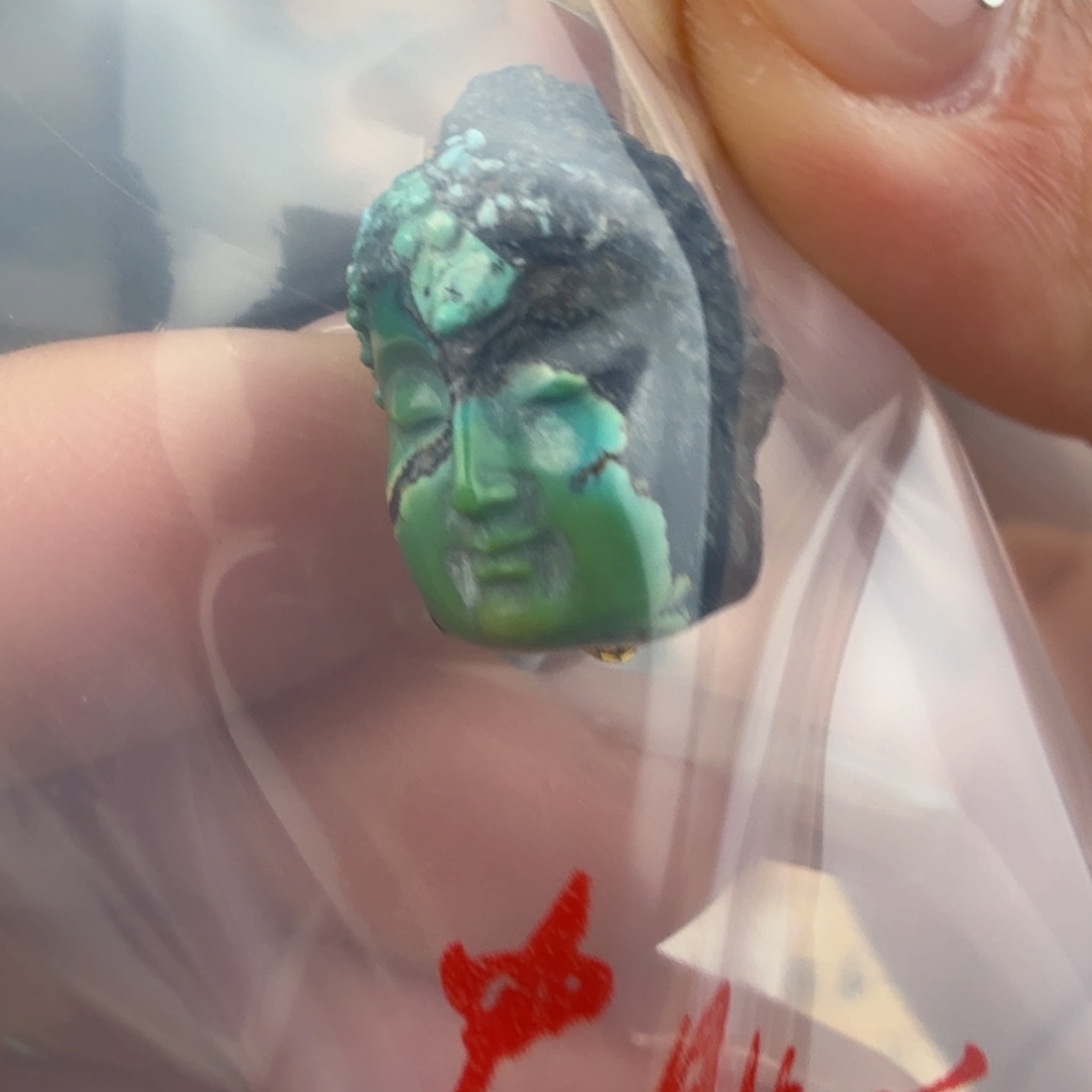 巴***福绿松石未镶嵌珠宝奇石