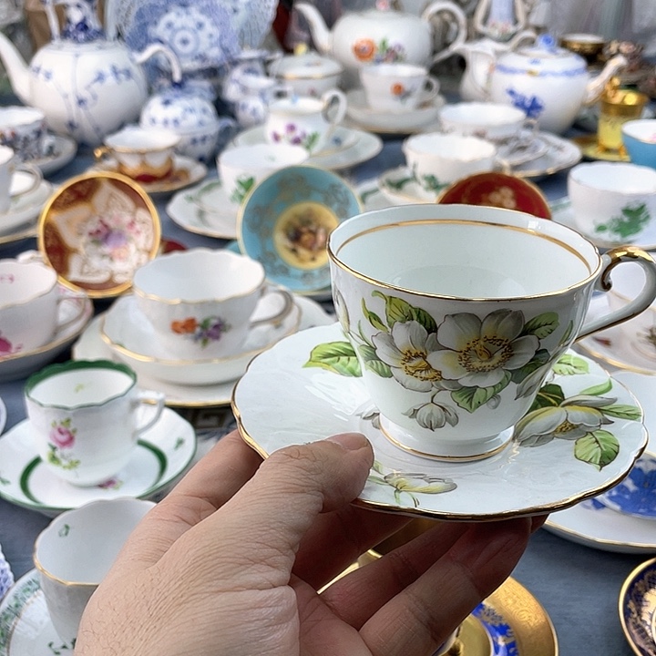 中古欧瓷盘子杯子