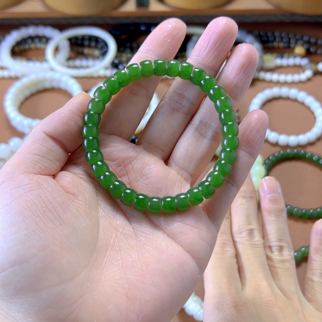 和田玉手串未镶嵌