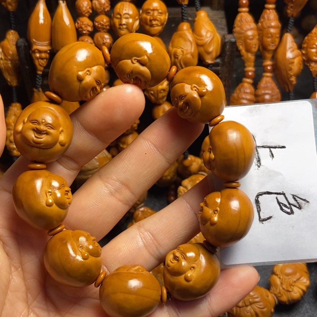 【闪购商品】手串/手链橄榄核?****妍笑佛上色