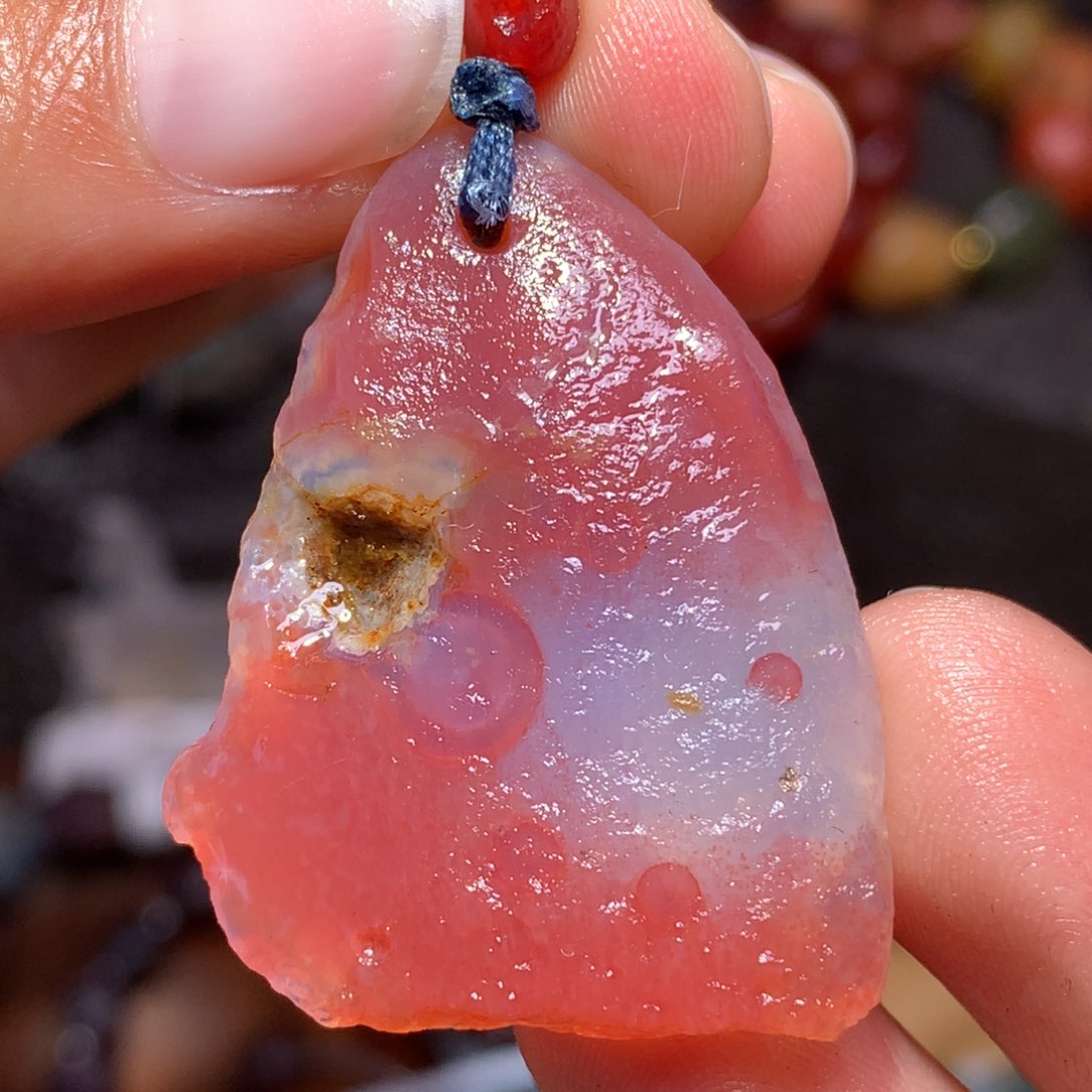 未镶嵌玛瑙/玉髓珠宝半成品