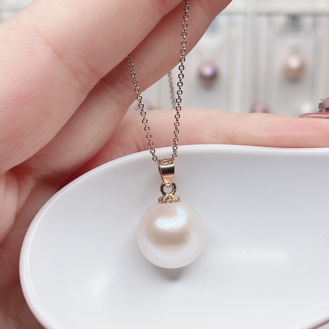 淡水珍珠吊坠(赠链)合金