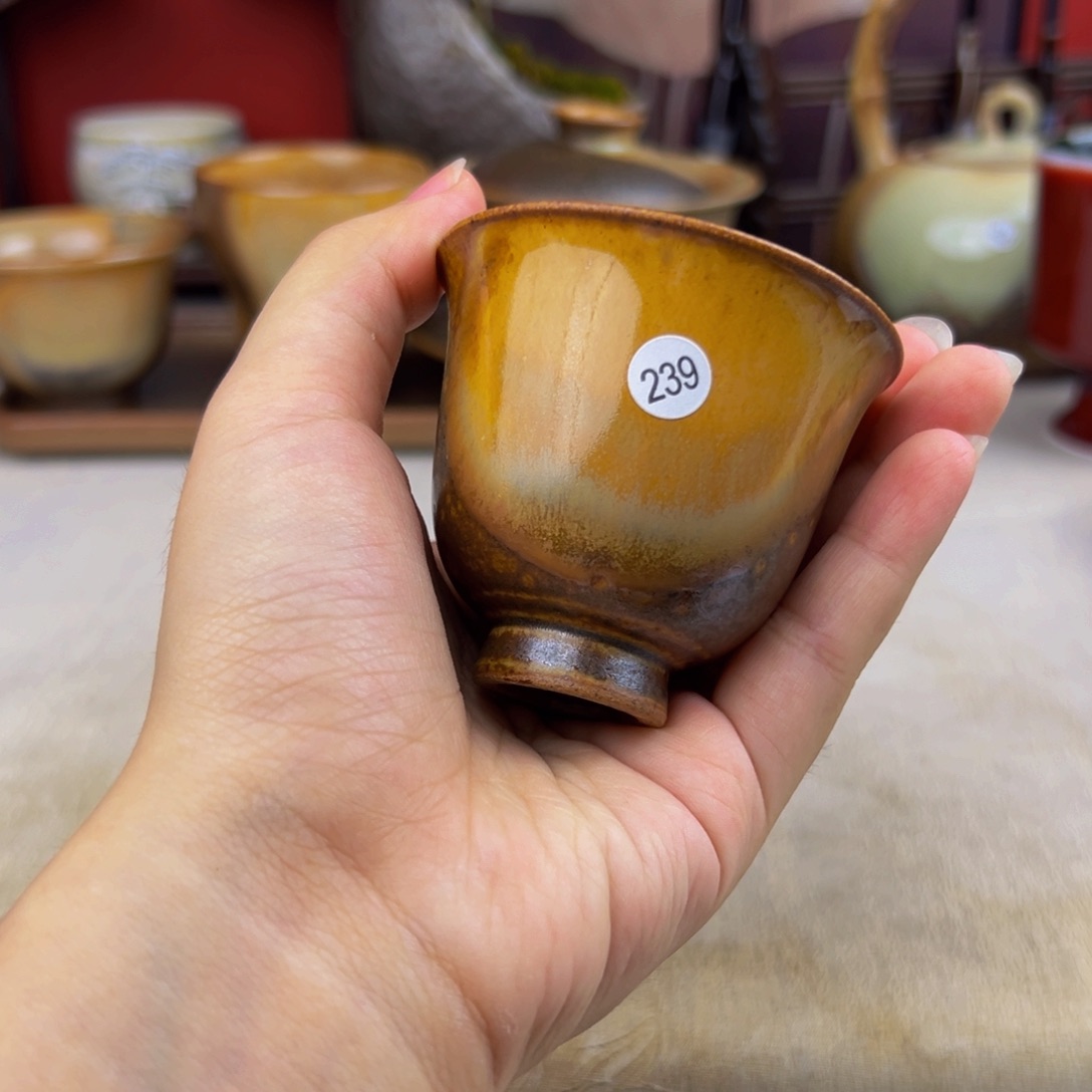 杯纯手工柴烧主人杯