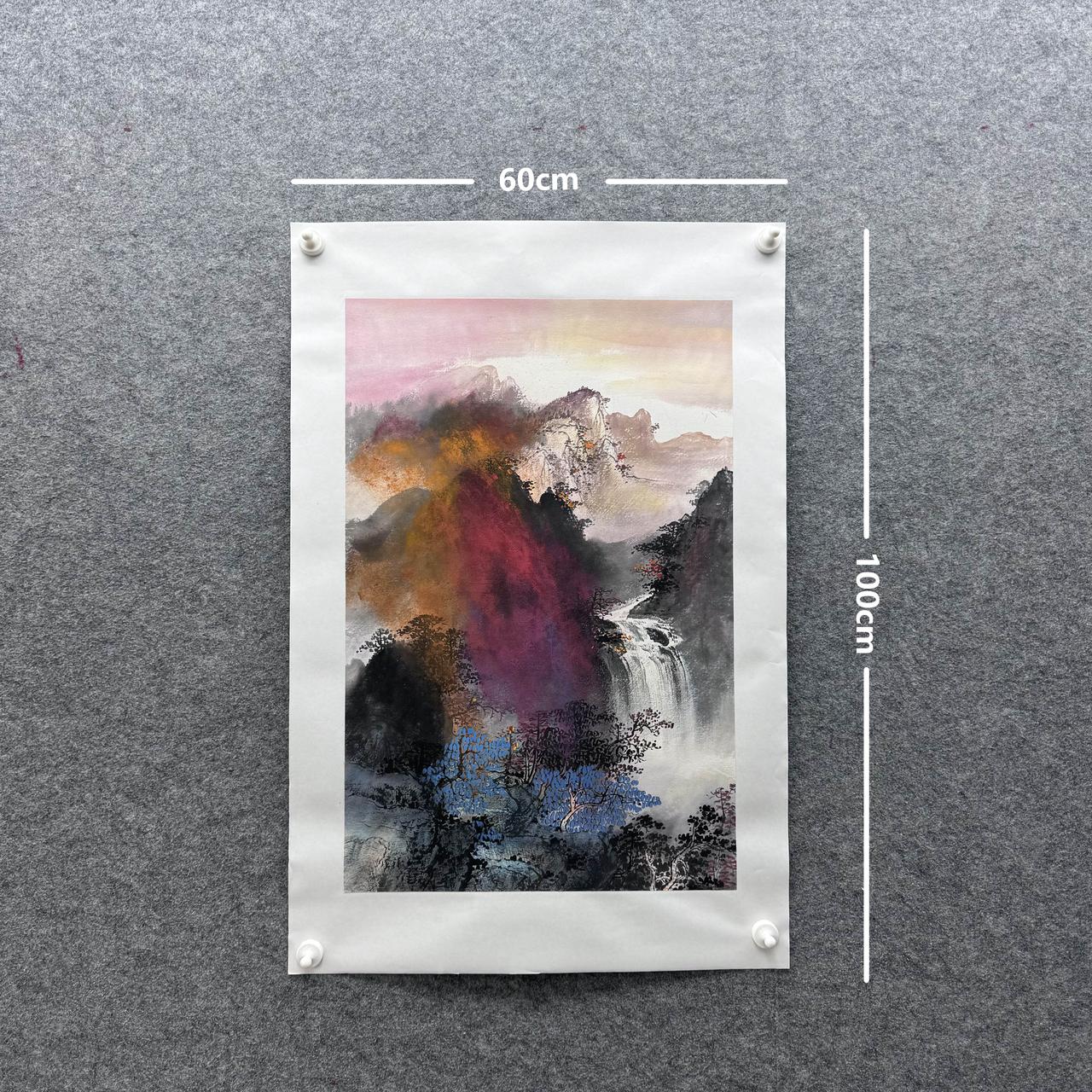 【墨韵山川】100*60cm欧阳宾手绘