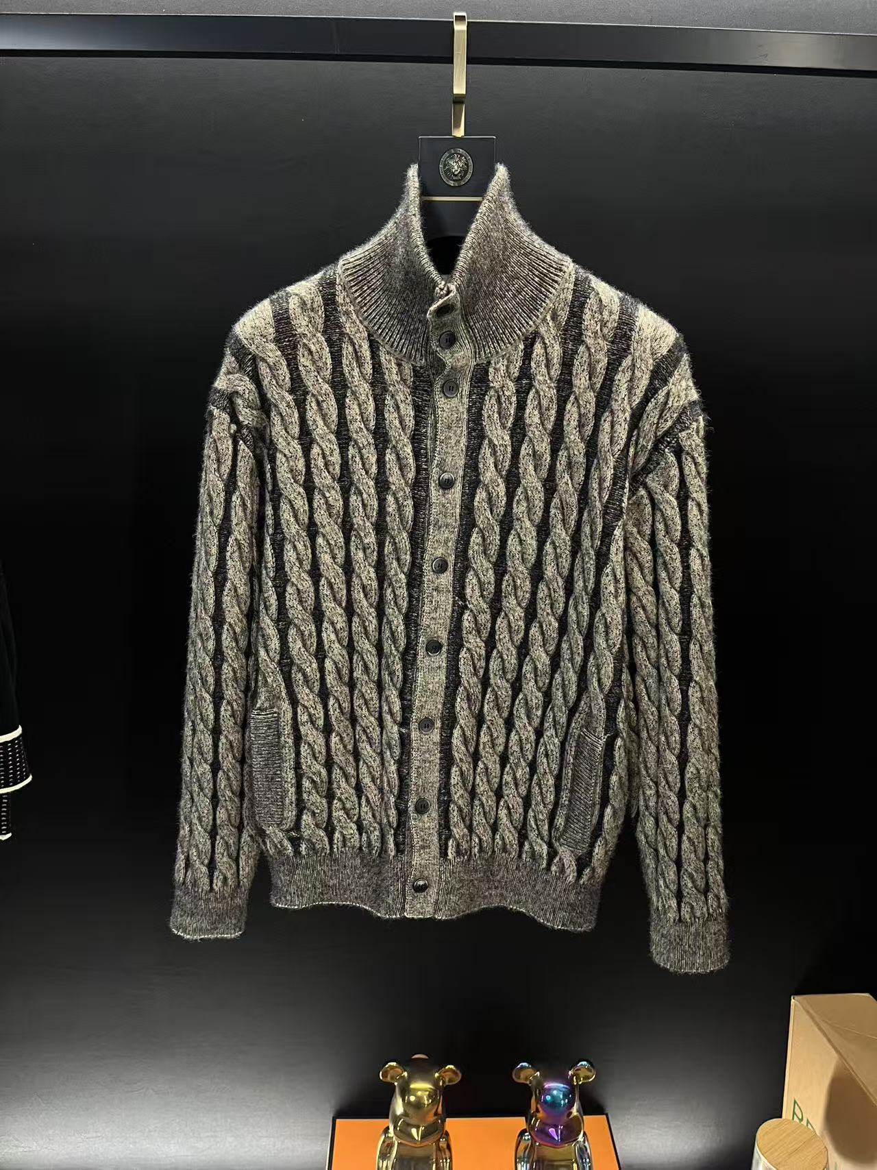 【赵总专属】2025年时尚潮流男士100%羊毛毛衣休闲-MY50040