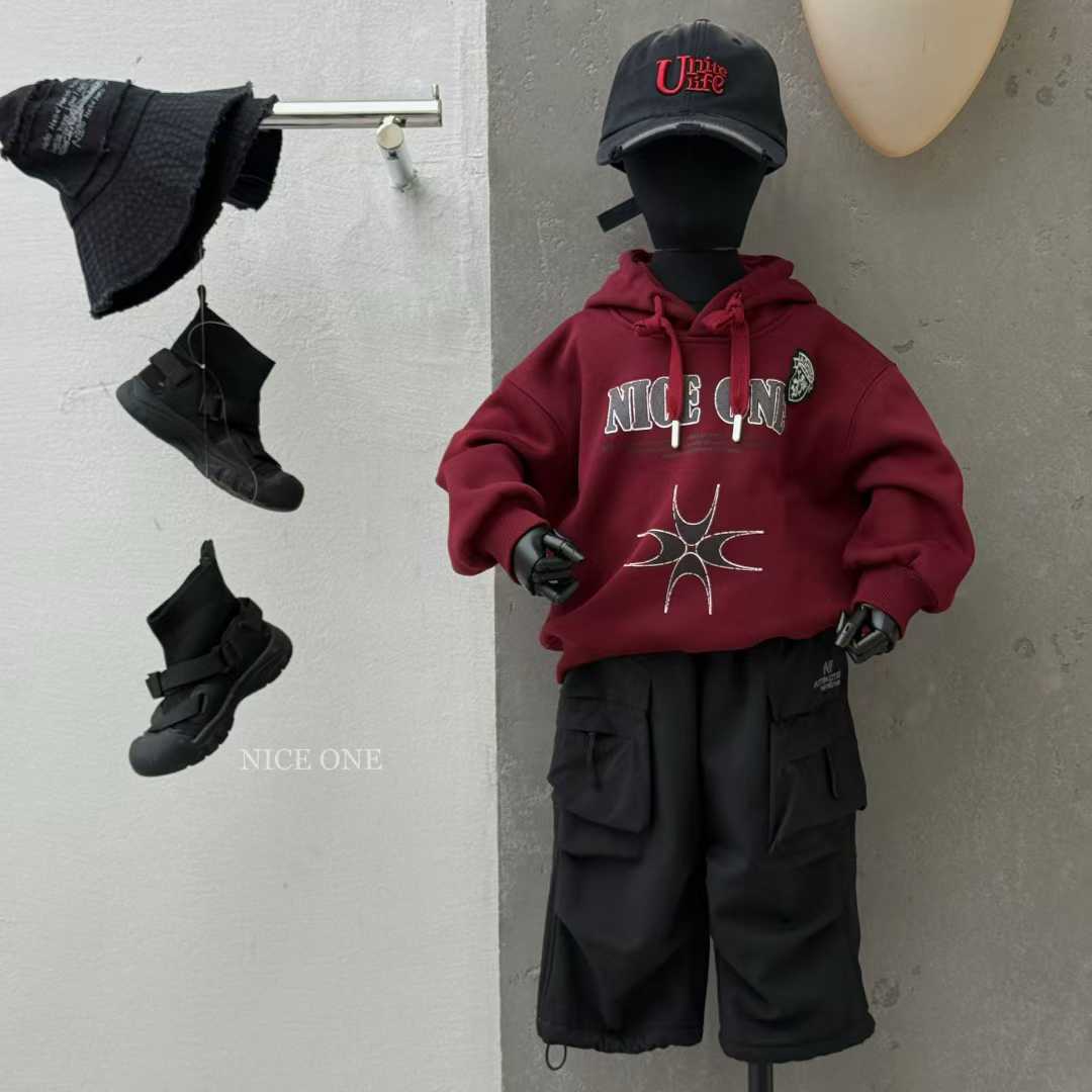 冬款加绒毛衣连帽加厚秋冬圆领红色韩版休闲