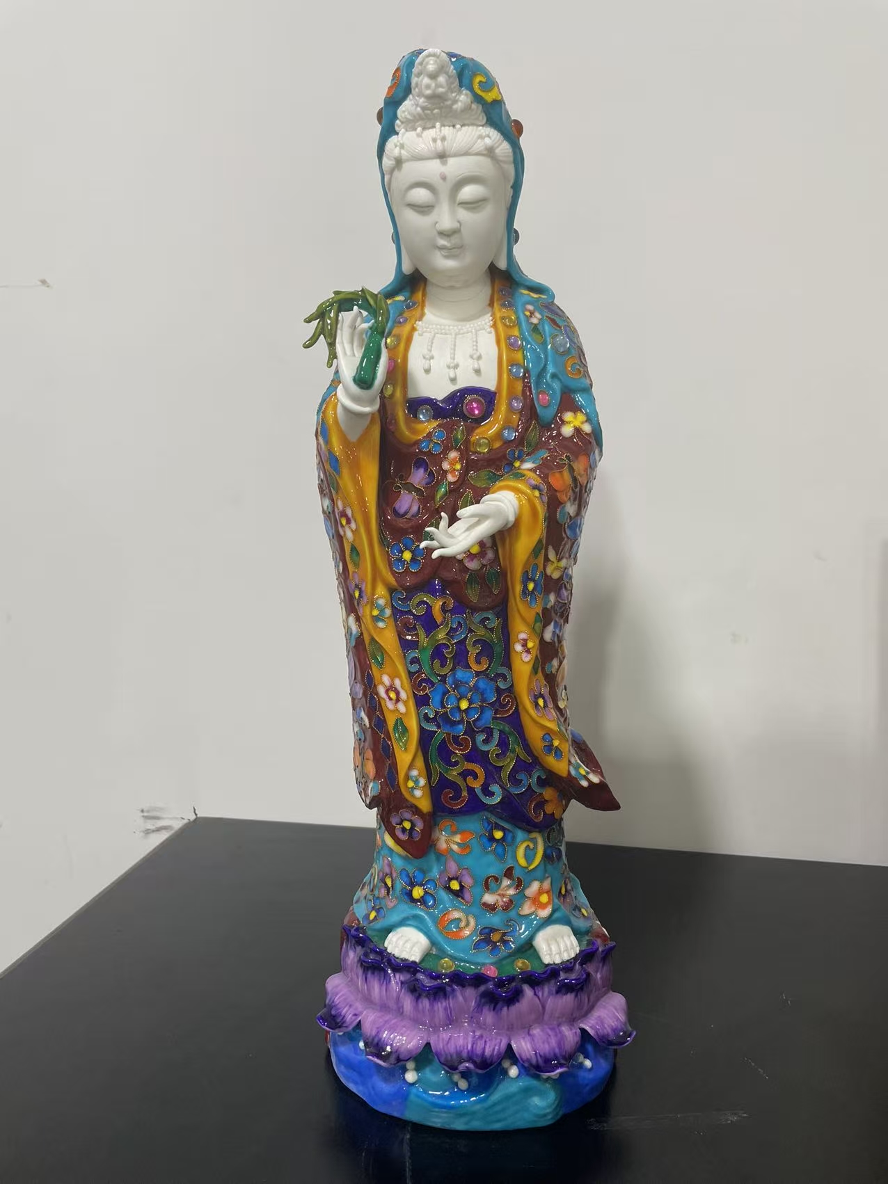 E025景泰蓝掐丝珐琅佛像(高30cm ±1