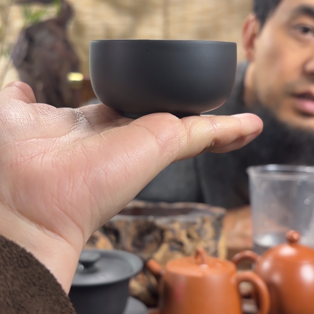 杯蓝*建水紫陶素杯