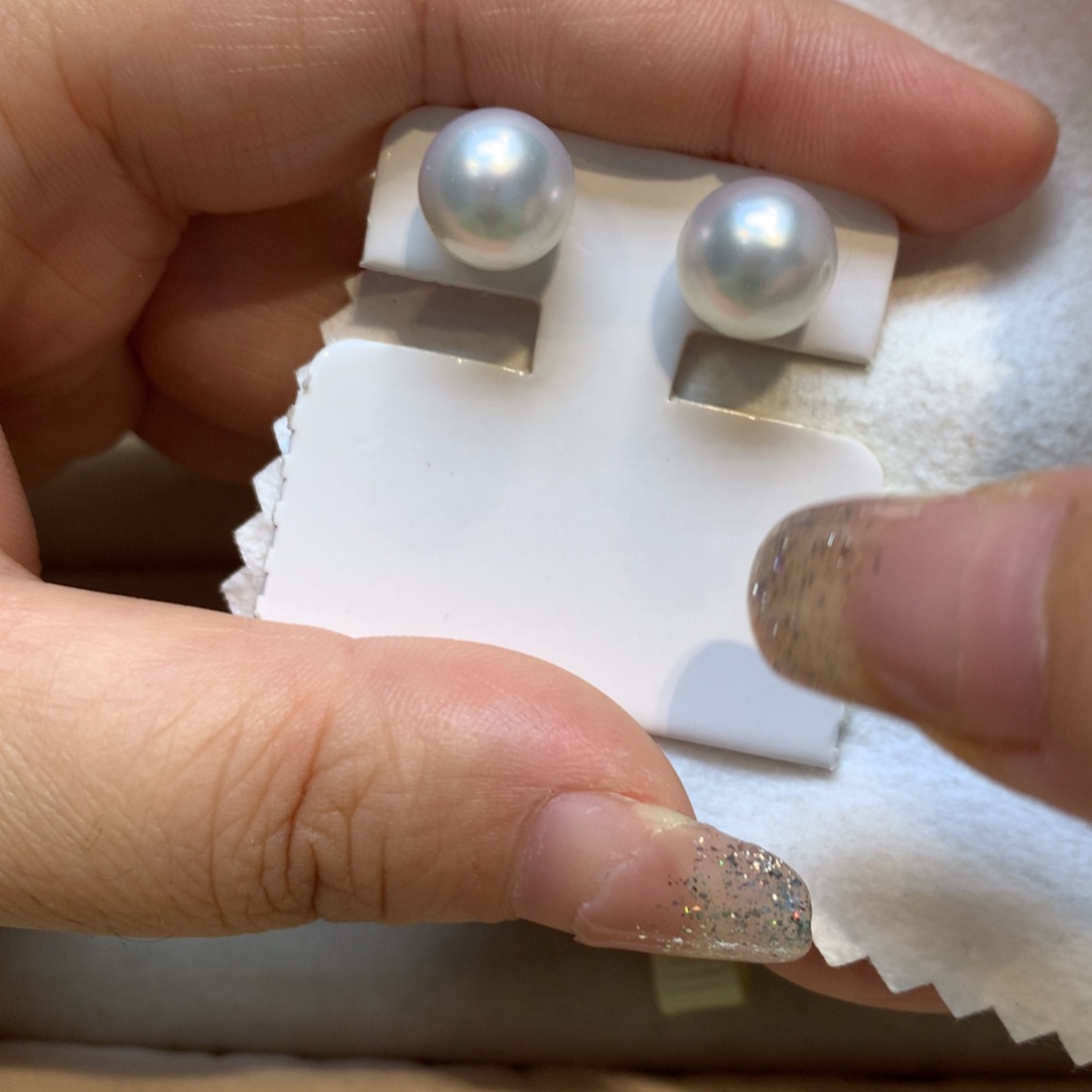 未镶嵌海水珍珠耳饰