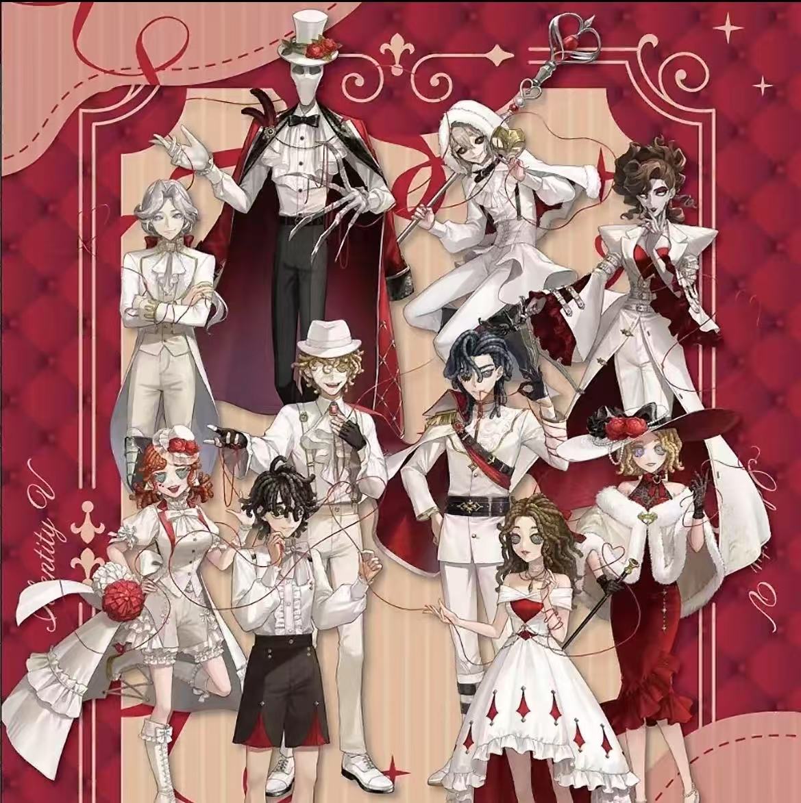 情人节命运的红线吧唧徽章明信片立牌动漫收藏饰品