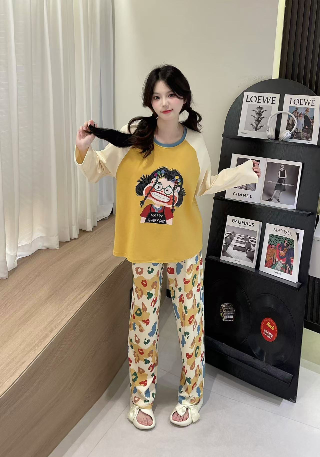 【朵范】 春季新款甜美睡衣套装爆款家居服