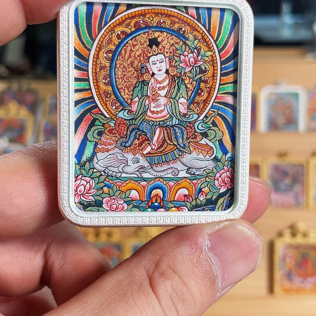 吊坠料*热贡唐卡艺术非遗文化