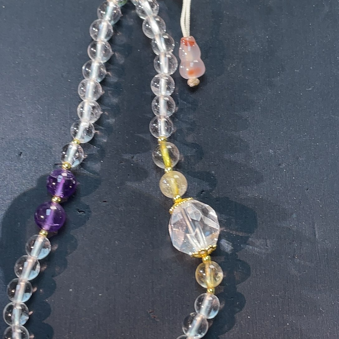 水晶未镶嵌手串白水晶手机链bs258 131号