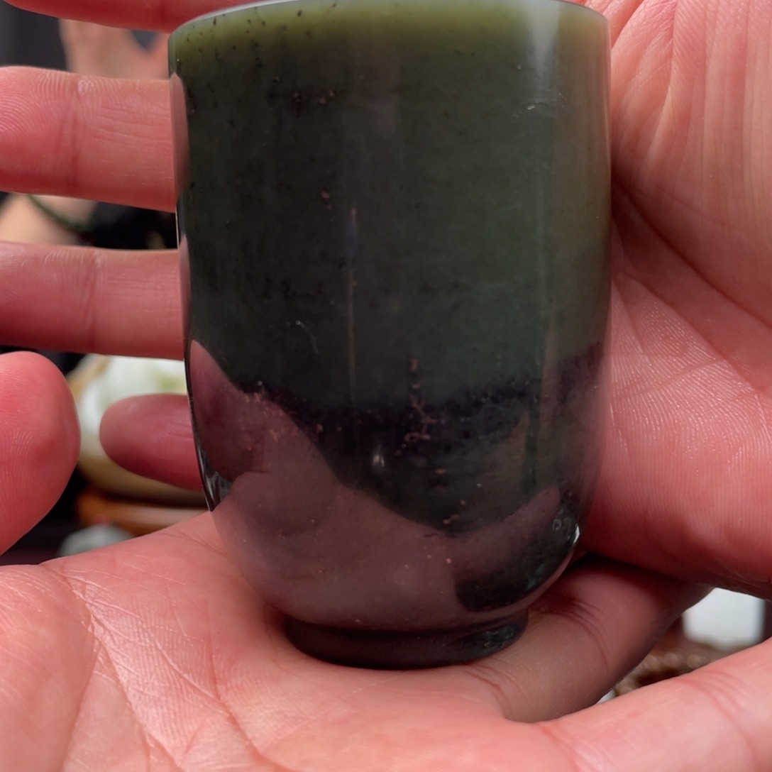 未镶嵌和田玉摆件和田玉茶杯未镶嵌