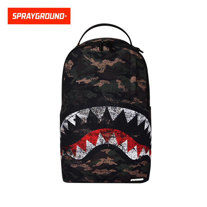 SPRAYGROUND 鲨鱼嘴迷彩双肩包户外潮流透气XB W1045733