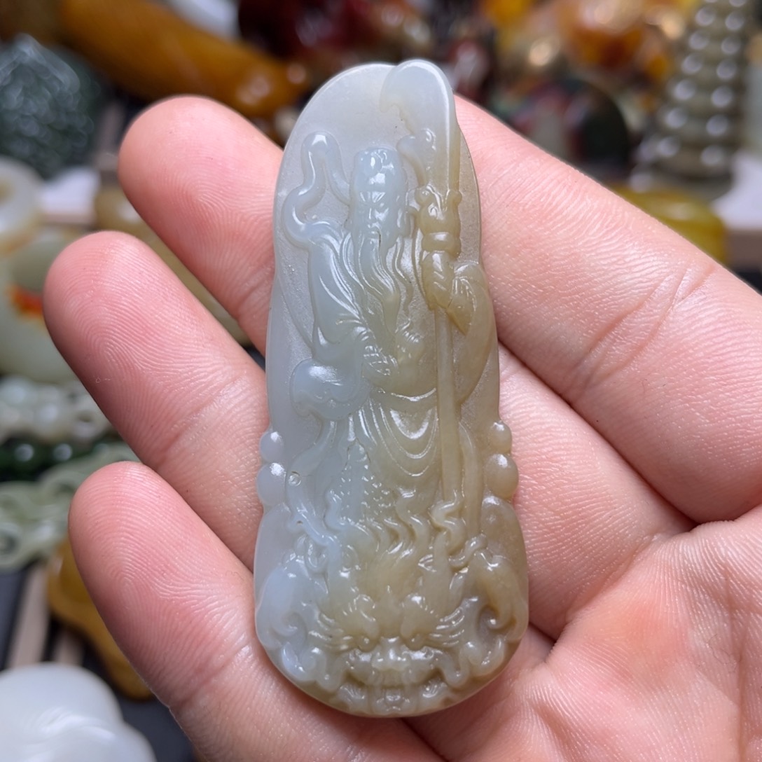 和田玉未镶嵌挂件