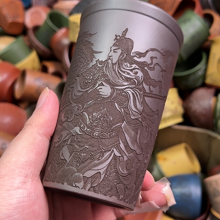 紫砂茶杯全手工紫砂主人杯