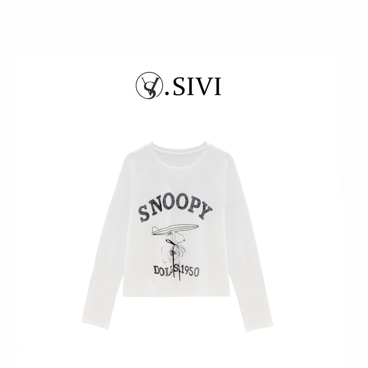 熙薇【冲浪萌犬】2025夏季慵懒风莱赛尔字母防晒上衣H3380