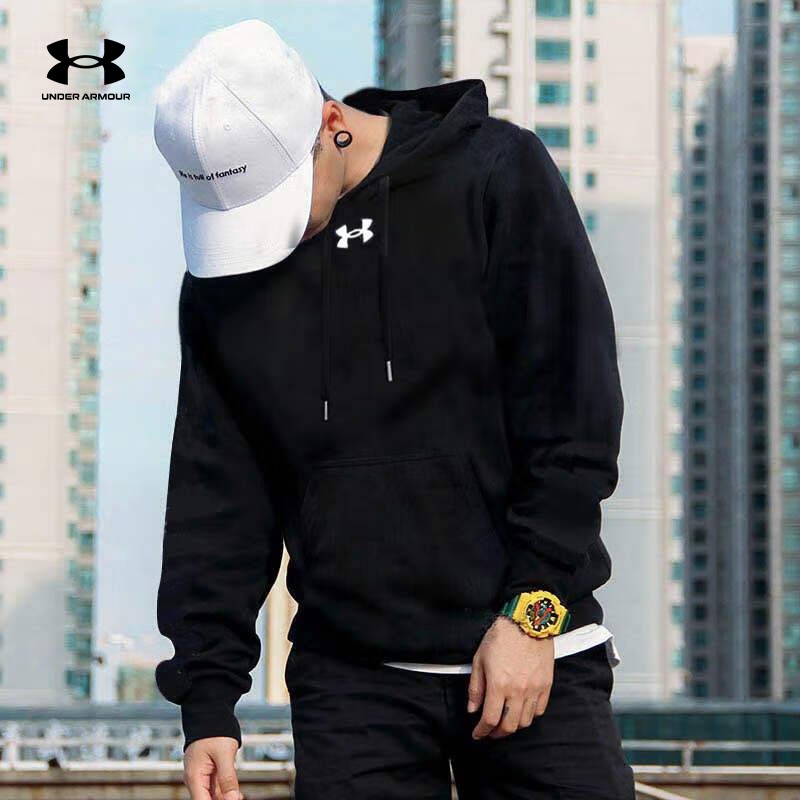 安德玛UA男子男士开衫卫衣健身训练宽松休闲针织运动安德玛卫衣