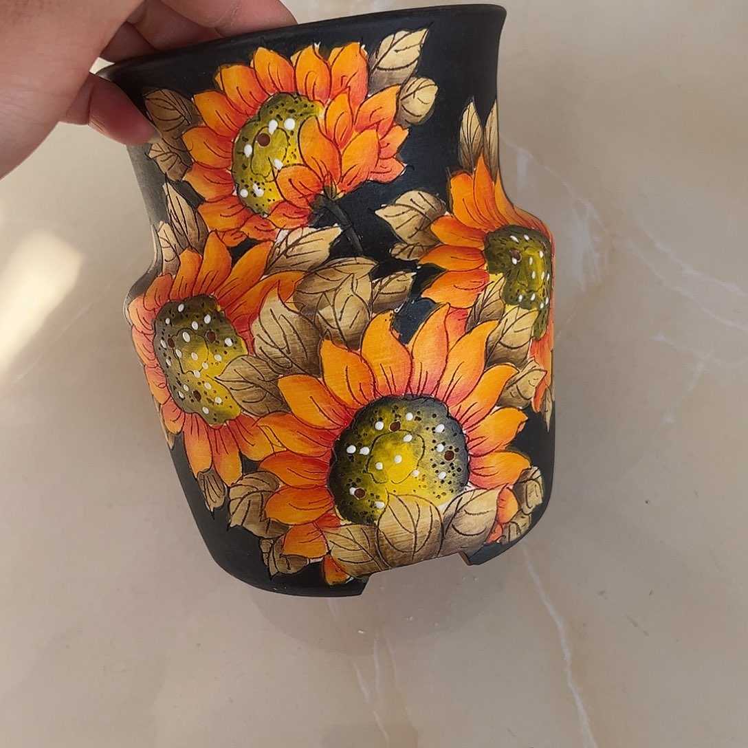 景德镇炫彩手绘口12高16