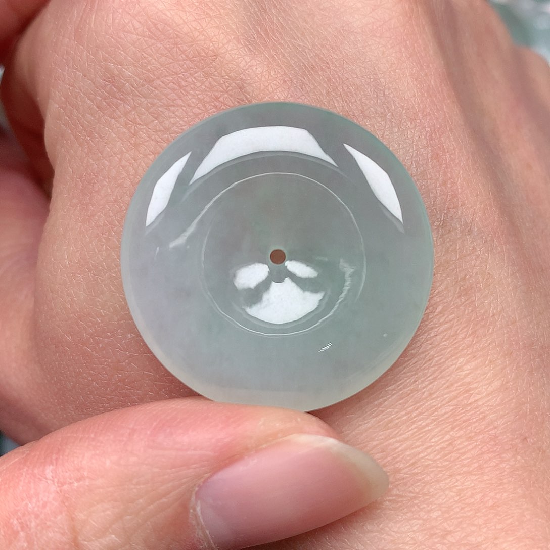 翡翠颈饰未镶嵌平安扣吊坠