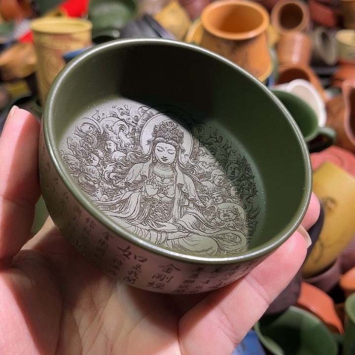 紫砂茶杯全手工紫砂主人杯