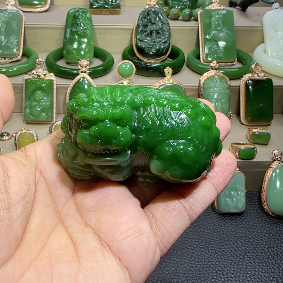 和田玉（碧玉）把件未镶嵌