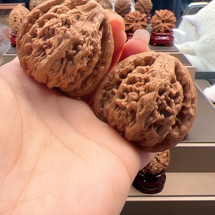 文玩核桃把件44 虎头王 x-019