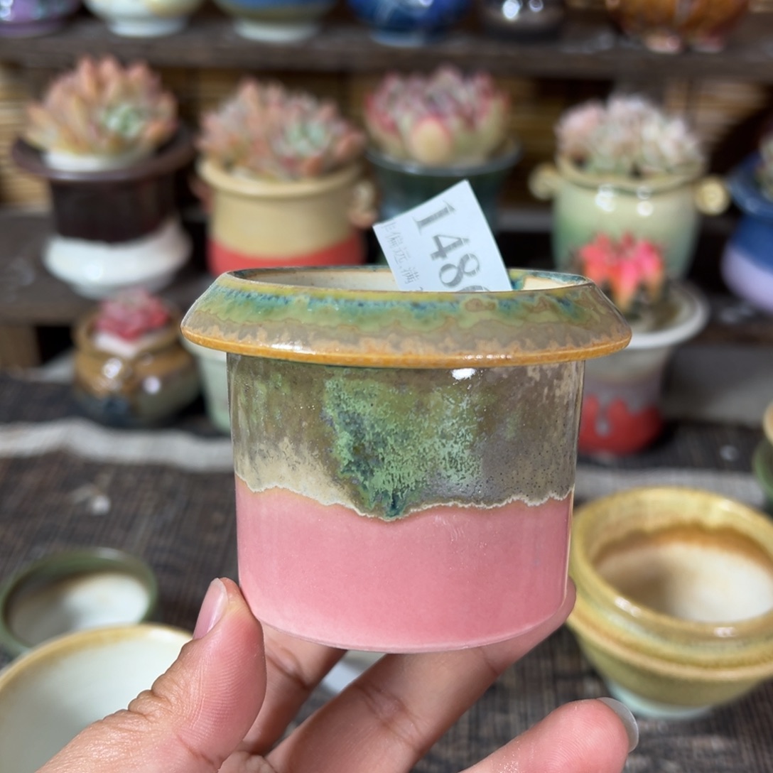 陶瓷景德镇手工花盆