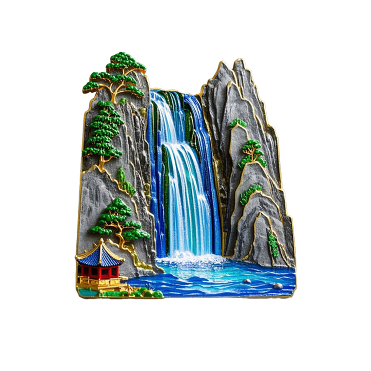 【庐山瀑布】江西三叠泉金属磁吸冰箱贴个性创意旅游纪念品伴手礼