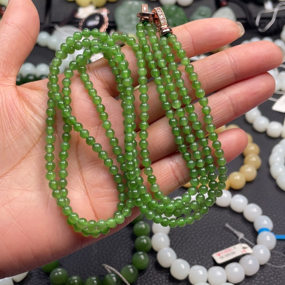 和田玉未镶嵌手链