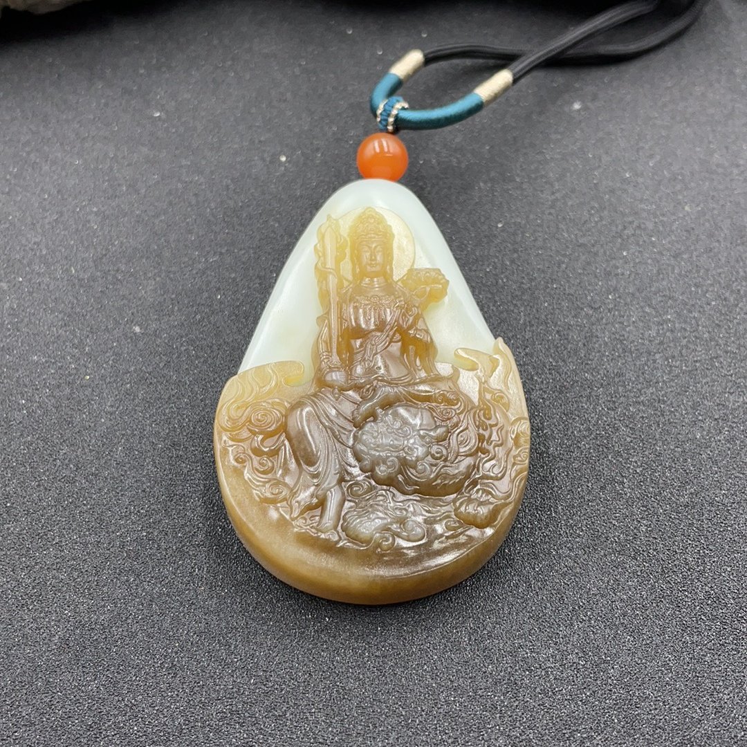 BY0211FHLZ265 和田玉文殊牌