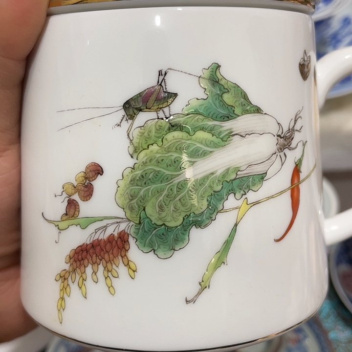 摆件陶景德镇陶瓷主人杯223