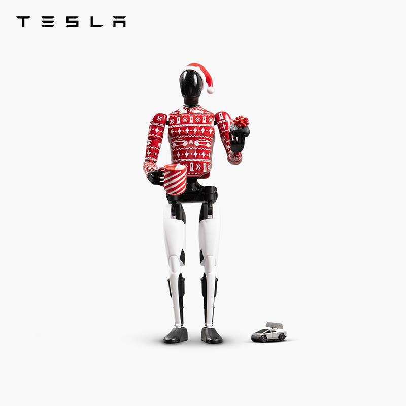 TESLA/特斯拉官方 Tesla Bot 摆件（节日版）汽车文化产品