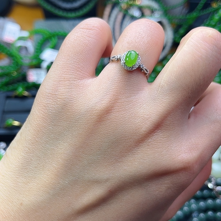 和田玉银S925镶嵌颈饰