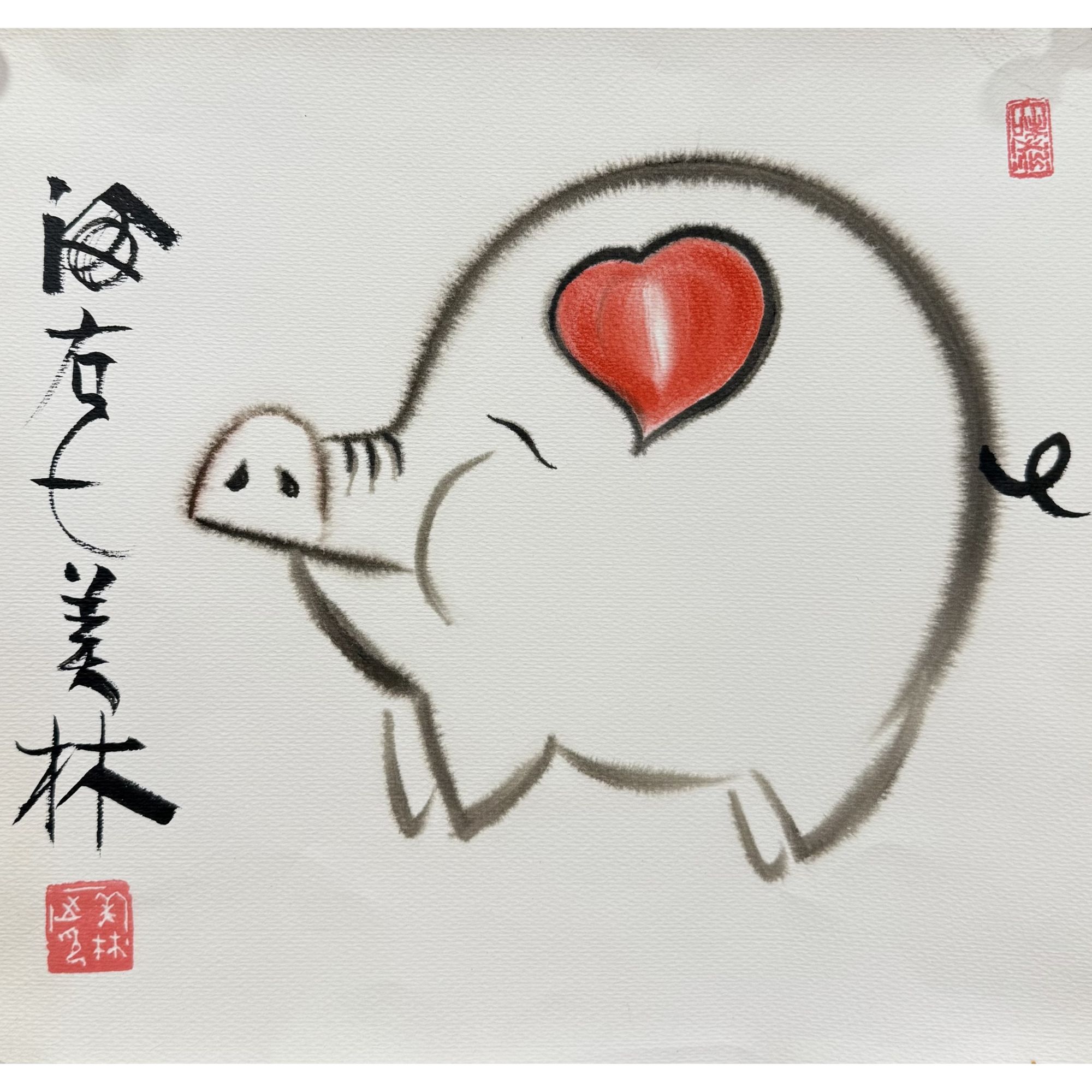 【生肖画作】  37×35   CP-40233  画片