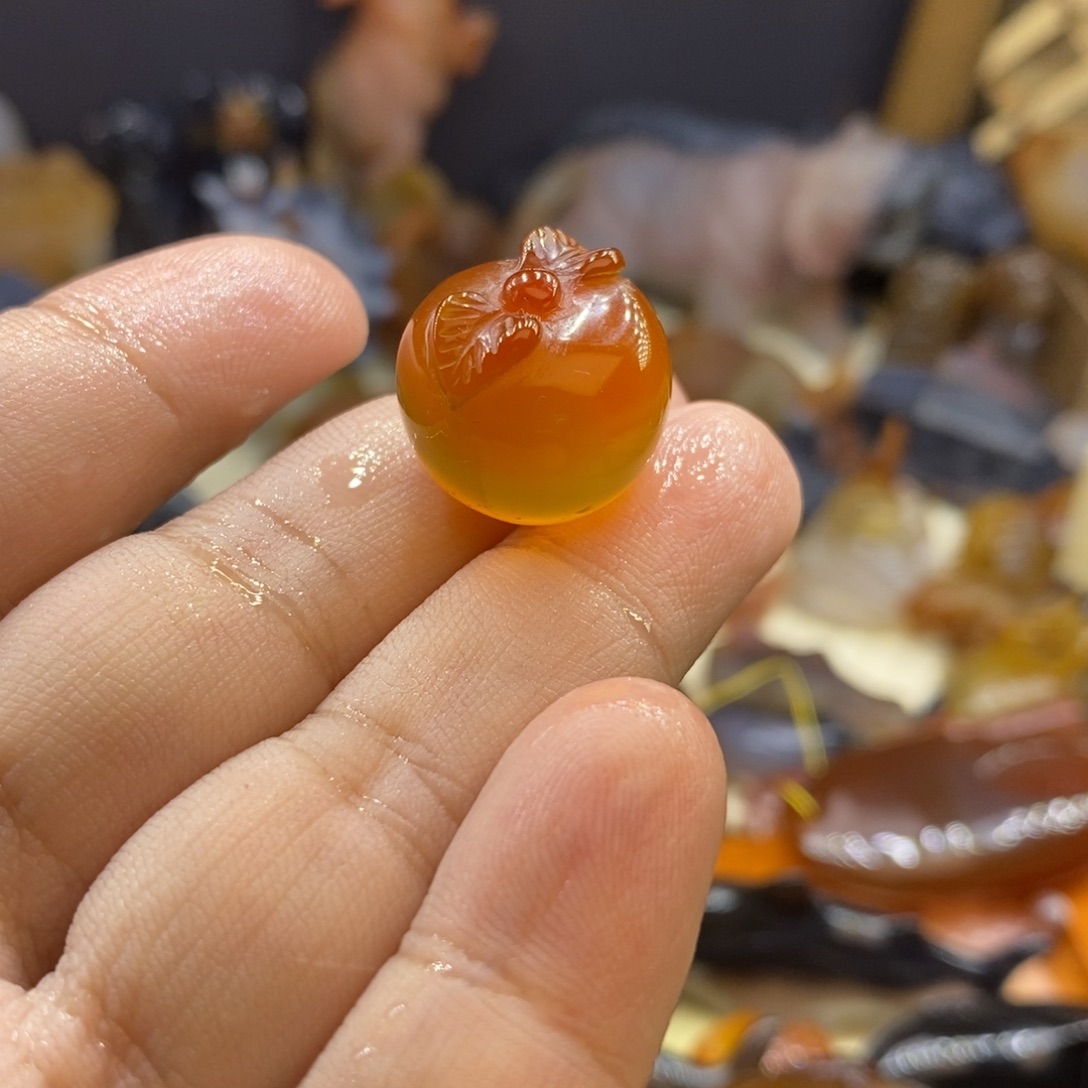 玛瑙/玉髓未镶嵌摆件手把件