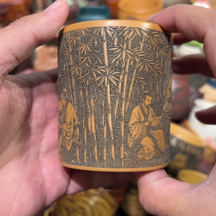 紫砂茶杯宜兴紫砂主人杯