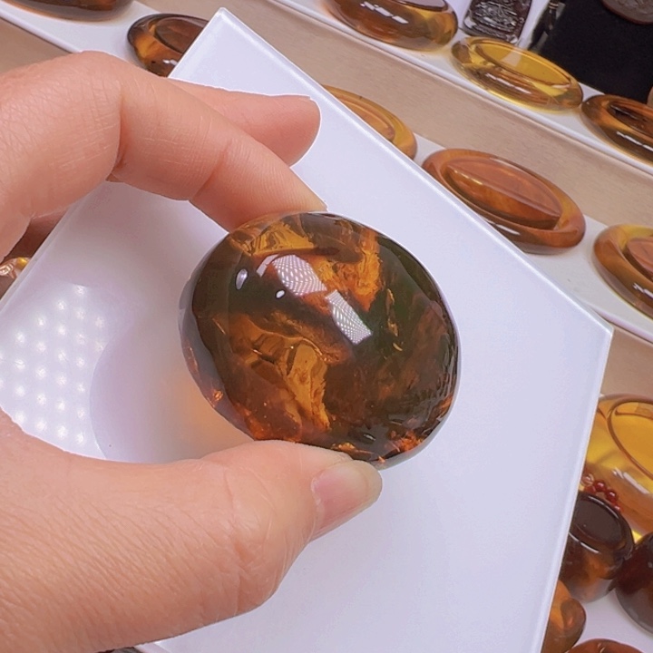 琥珀颈饰未镶嵌天然缅甸特色吊坠33克