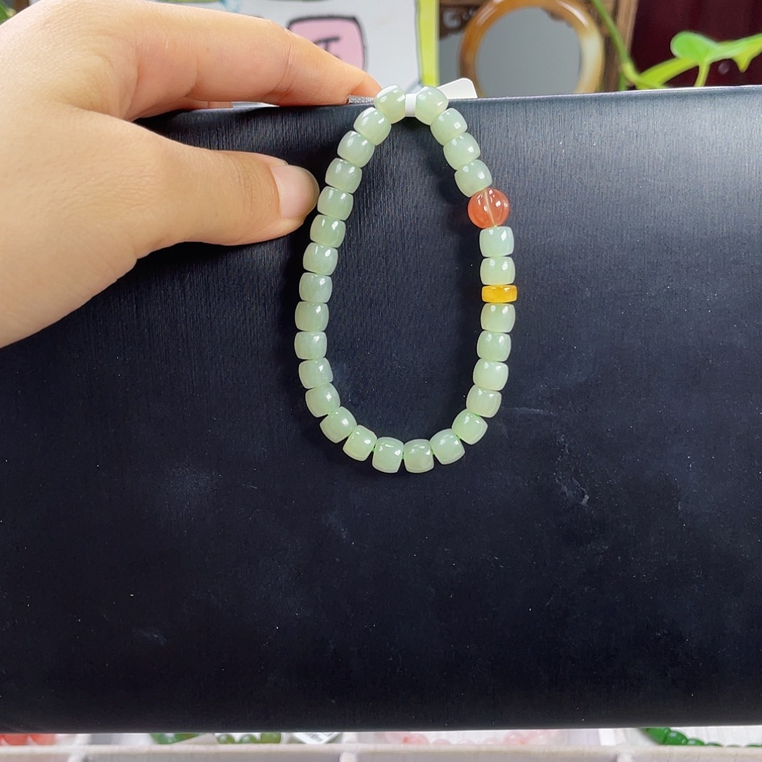 手链未镶嵌和田玉晴水直切设计款