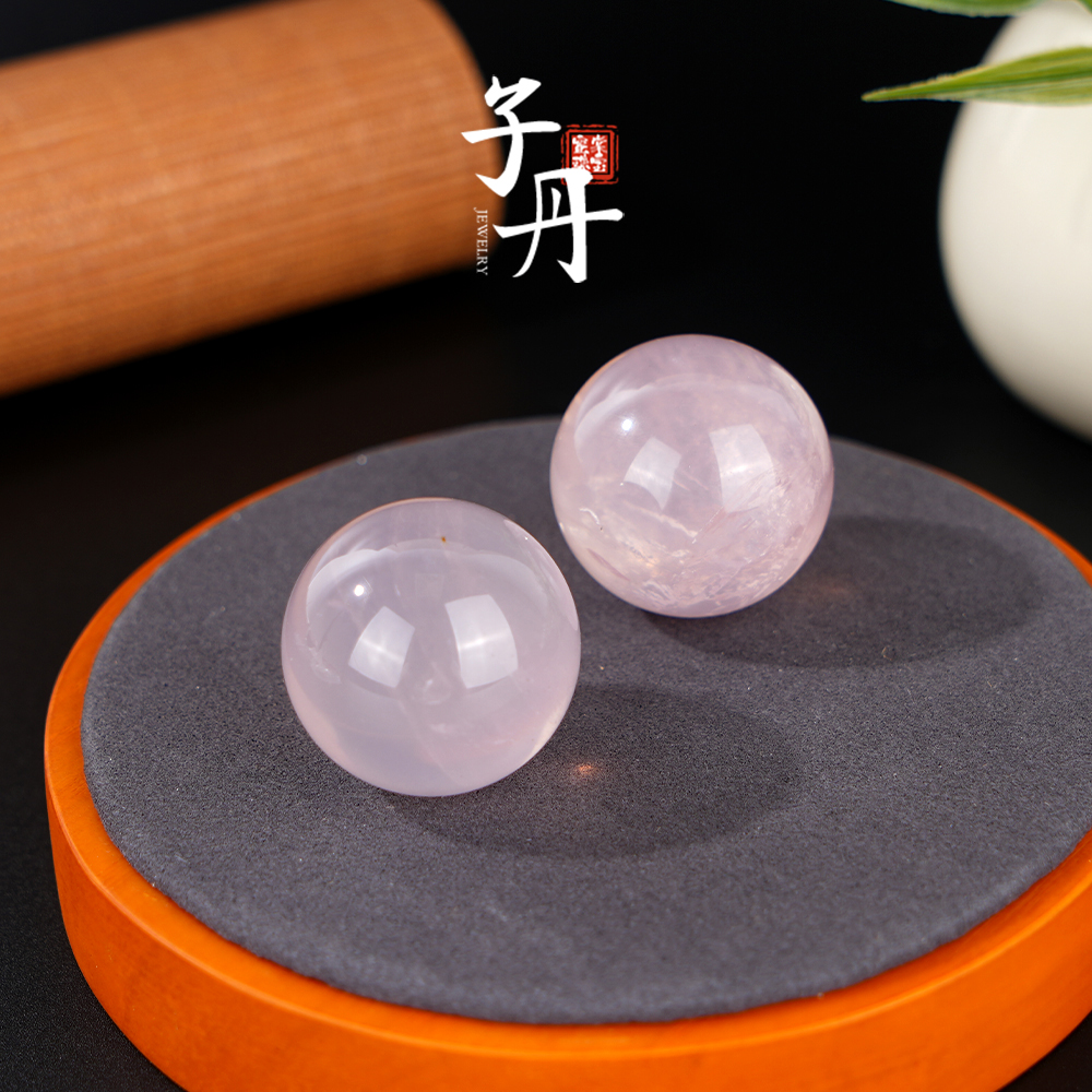 【子丹】 粉晶圆珠摆件（多样性发/发一个）F2-075