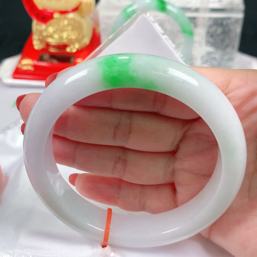 未镶嵌手镯翡翠编号0233 宽胎61