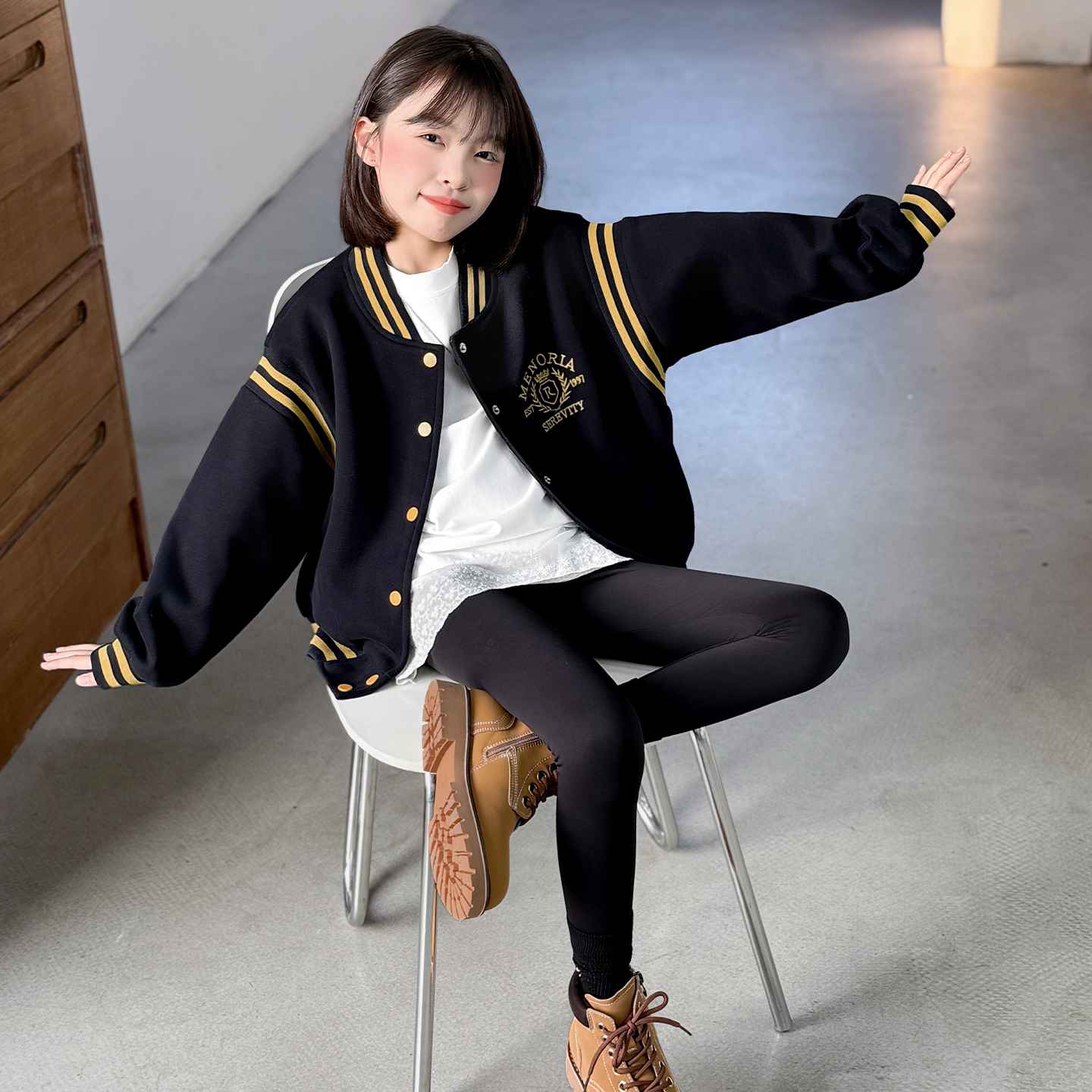 女童外套春秋款2025新款儿童洋气棒球服中大童秋季休闲韩版上衣潮