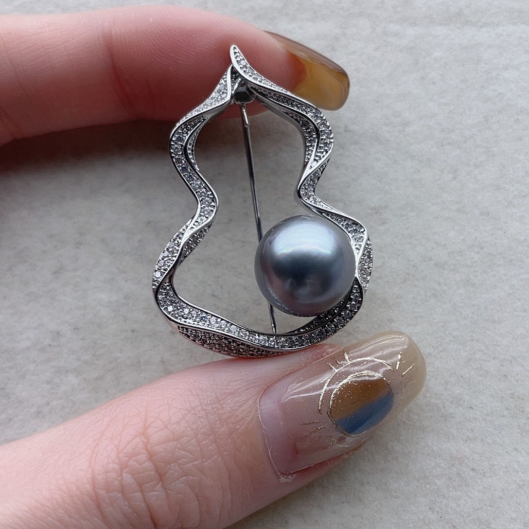 海水珍珠未镶嵌胸针161