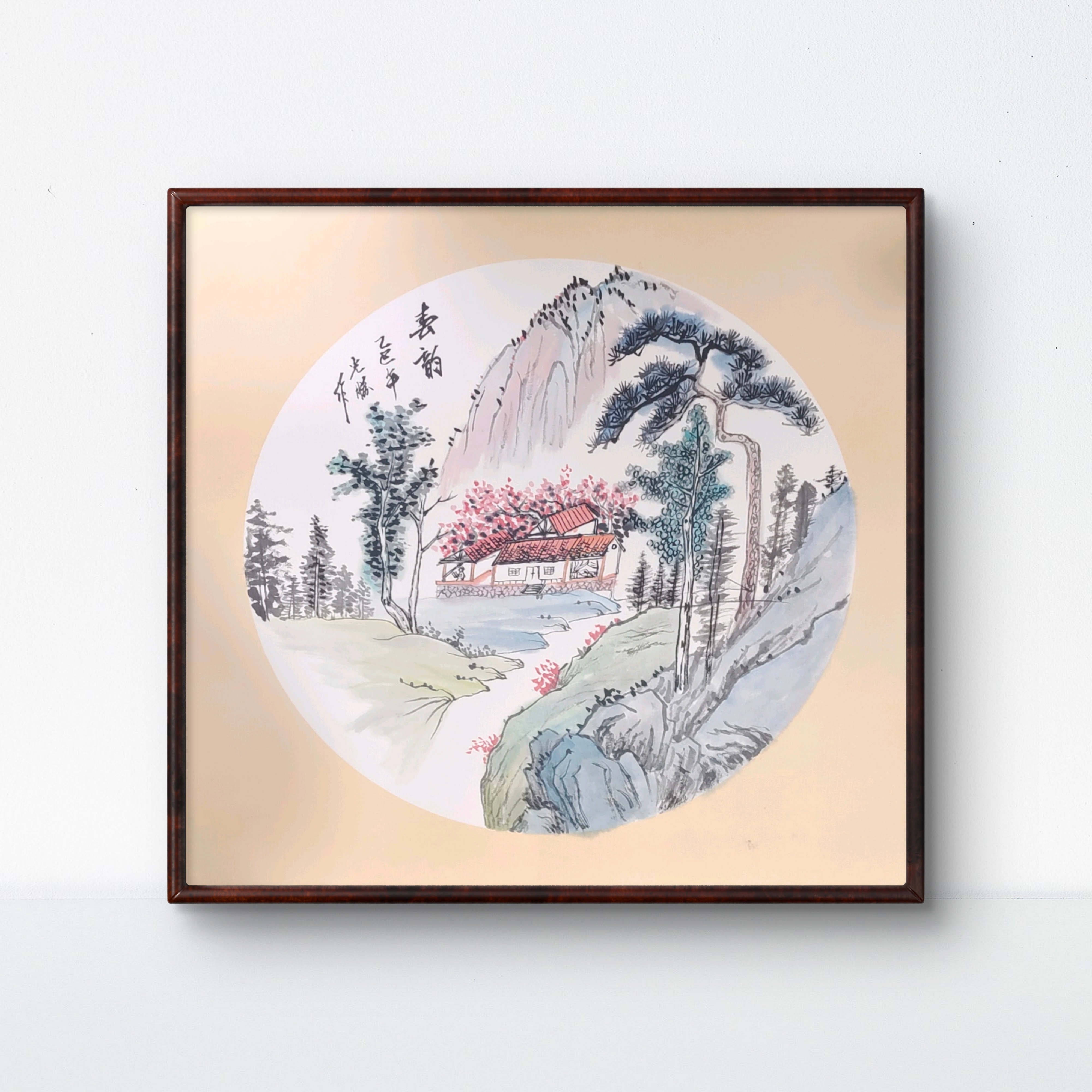 我自己画50*50cm卡纸画